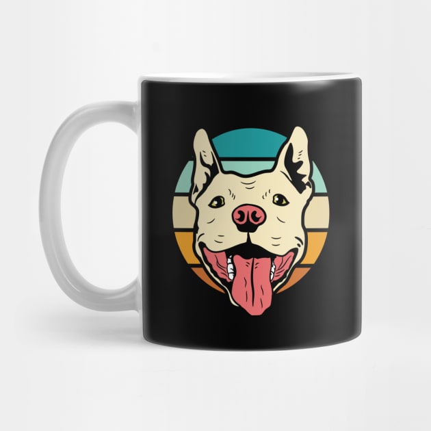 Retro Classic Pitbull Terrier by Cup of Tee